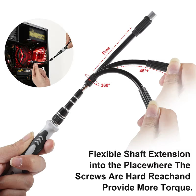 122 in 1 Precision Screwdriver Set Magnetic Drill Bits Phillips Torx Bits Nut Driver Professional Electronic Repair Tools