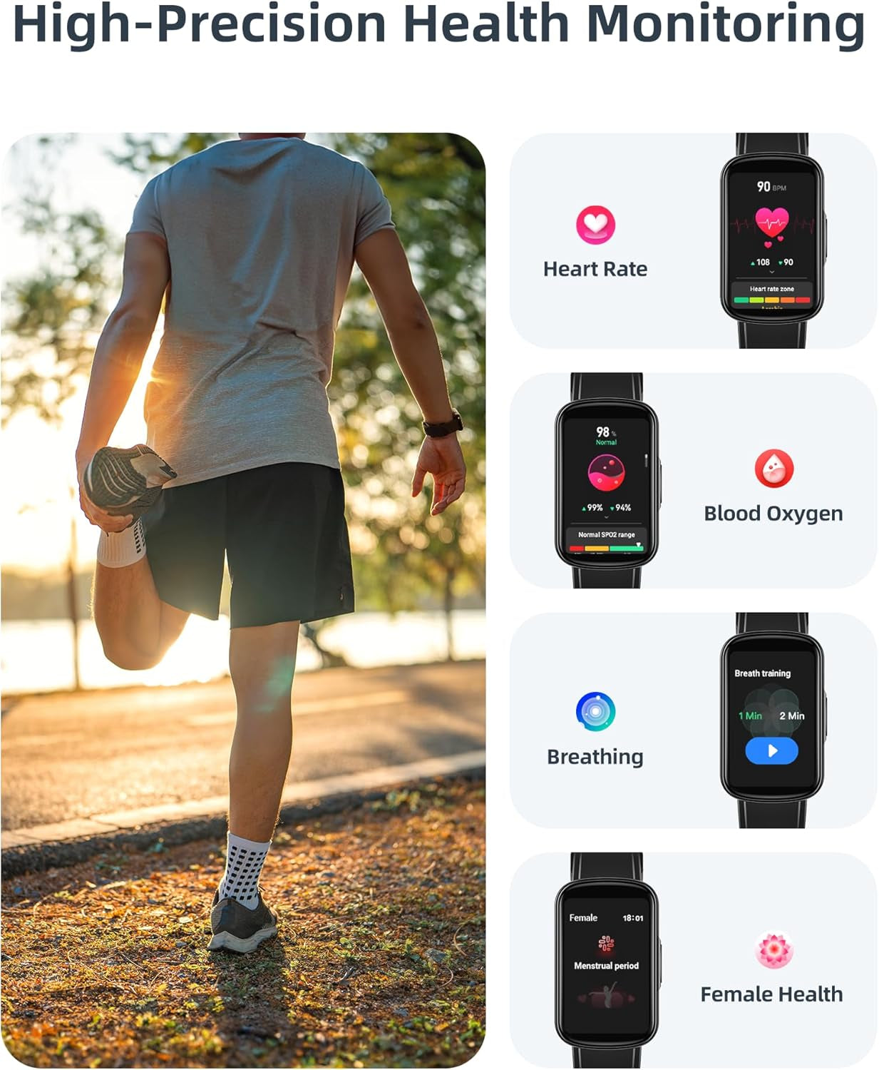 Smart Watch Answer/Make Calls, Smart Watch for Men Women Fitness Watch with 100+ Sports, Heart Rate Sleep, Smartwatch for Android & Ios