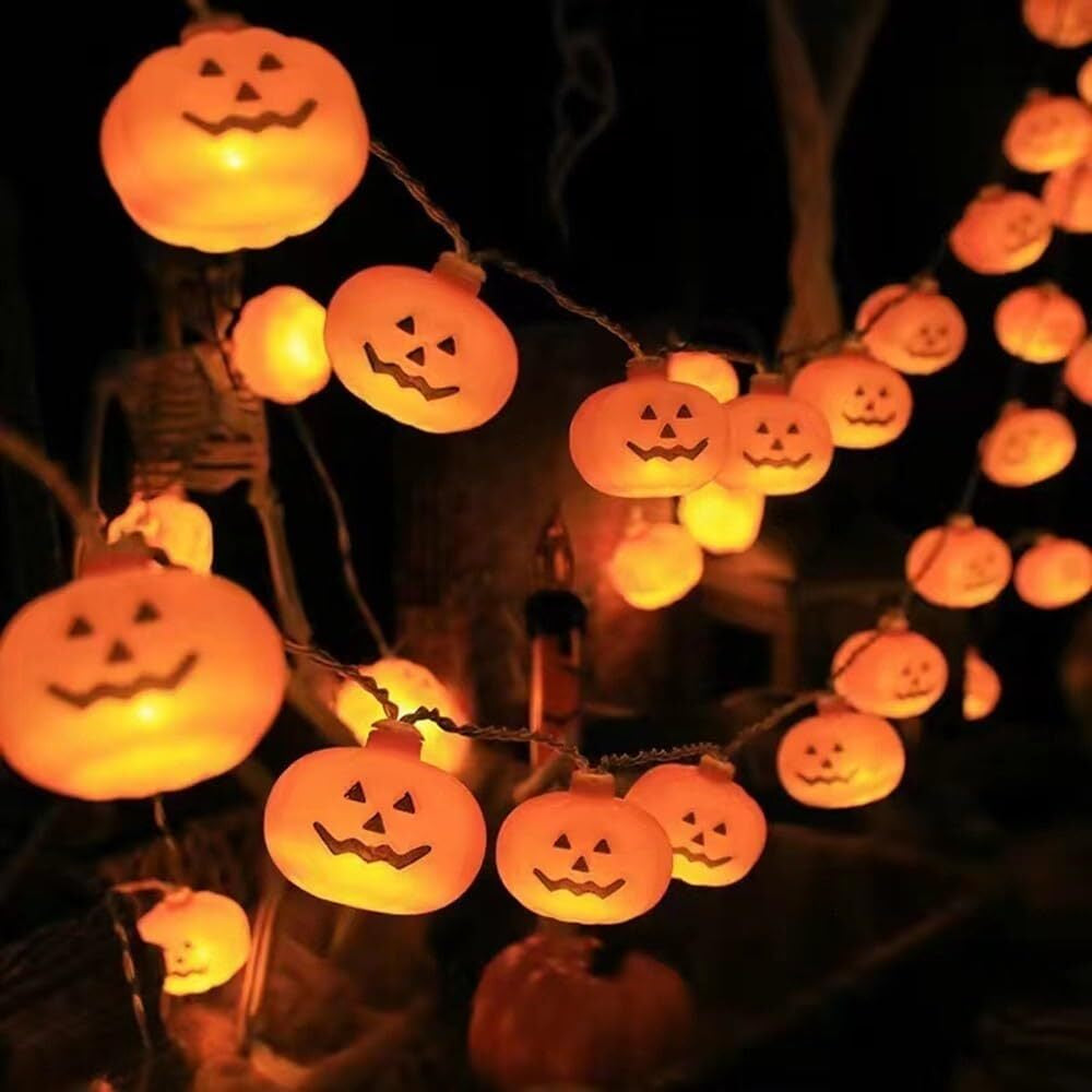 20 String Lights Halloween Pumpkin LED Decoration House Party 3 Meter