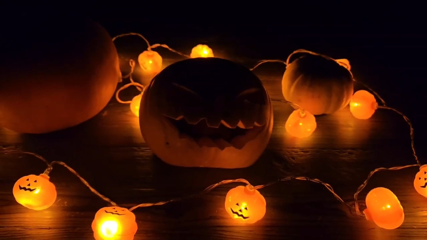 20 String Lights Halloween Pumpkin LED Decoration House Party 3 Meter