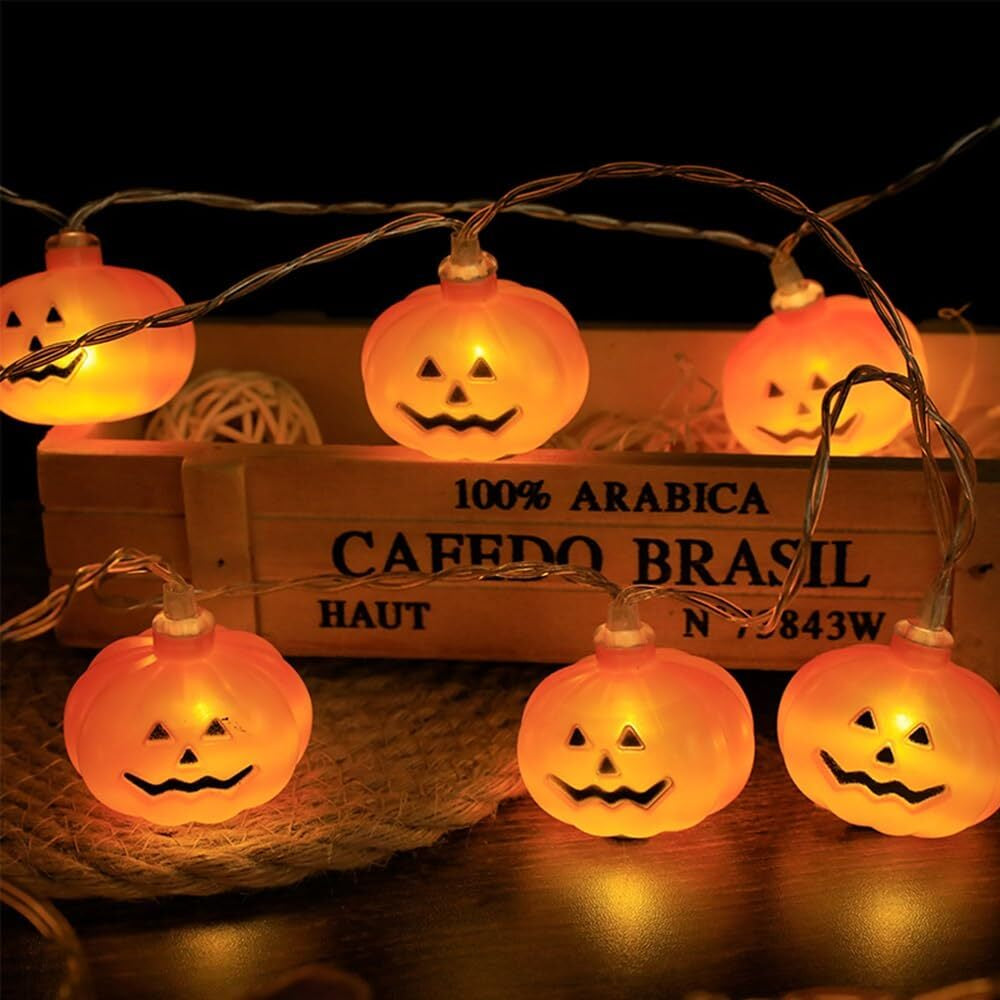 20 String Lights Halloween Pumpkin LED Decoration House Party 3 Meter
