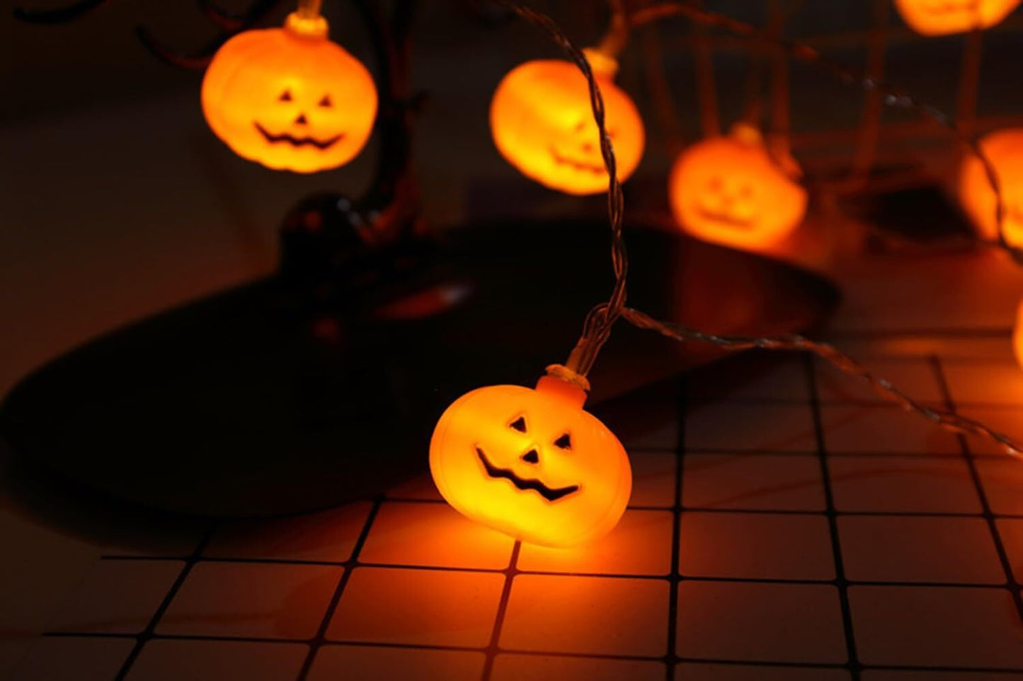 20 String Lights Halloween Pumpkin LED Decoration House Party 3 Meter