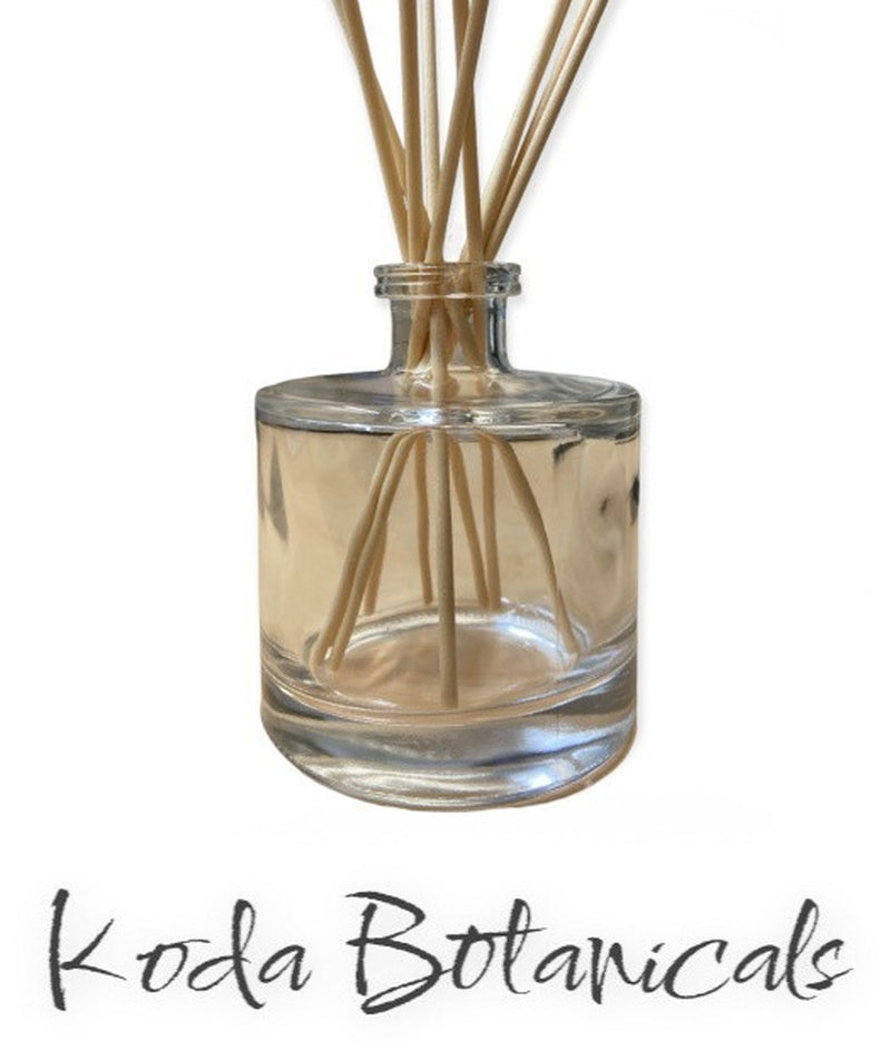 REED DIFFUSER GLASSWARE round Clear Glass Cork Top HOME DECOR
