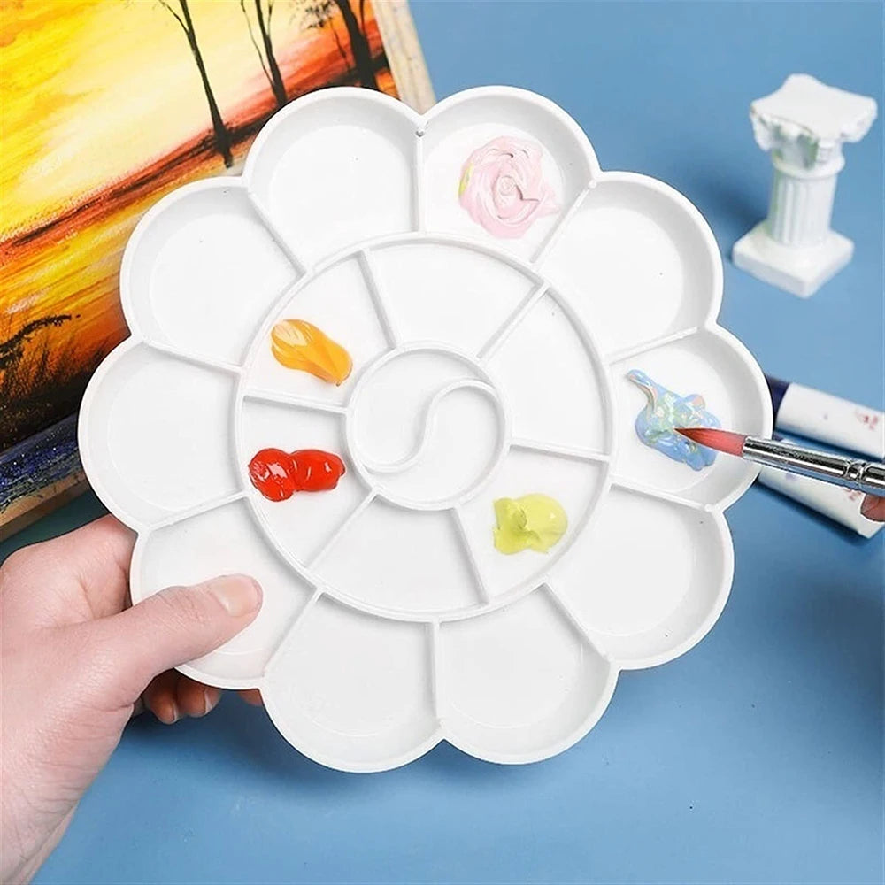 1–6Pcs Plastic Paint Tray 18-Well Palette for Acrylic Watercolor Painting UK