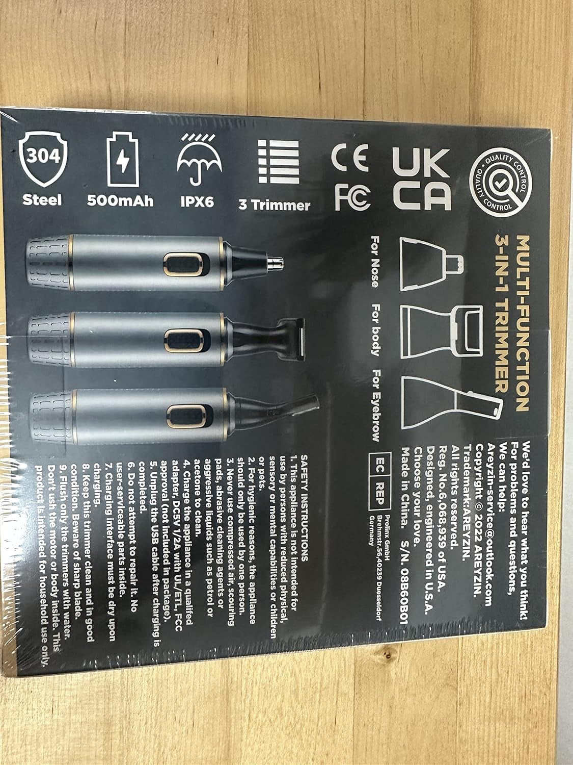 Nose Hair Trimmer for Men,4 in 1 Rechargable Nose Trimmer Men 2025 Professional Upgrade Painless Noses Hair Trimmer Dual Edge Blades with IPX7 Waterproof for Easy Cleansing,Grey Gold