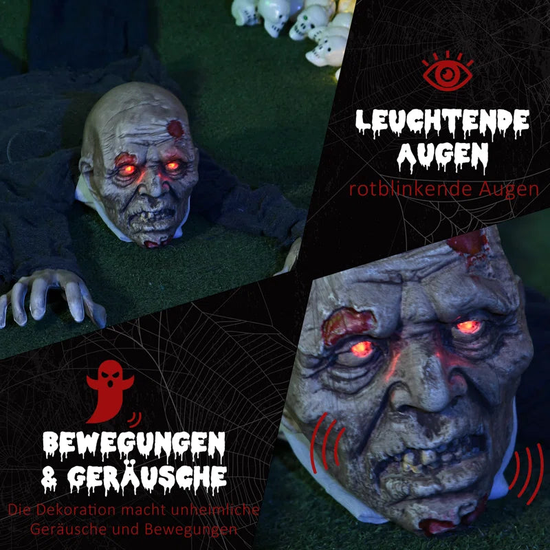 Zombie with Red Luminous Eyes