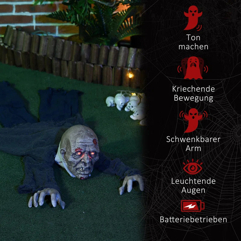 Zombie with Red Luminous Eyes