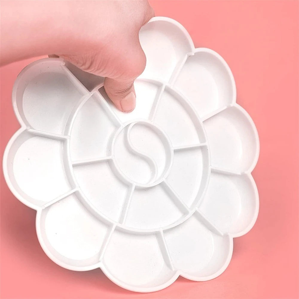1–6Pcs Plastic Paint Tray 18-Well Palette for Acrylic Watercolor Painting UK