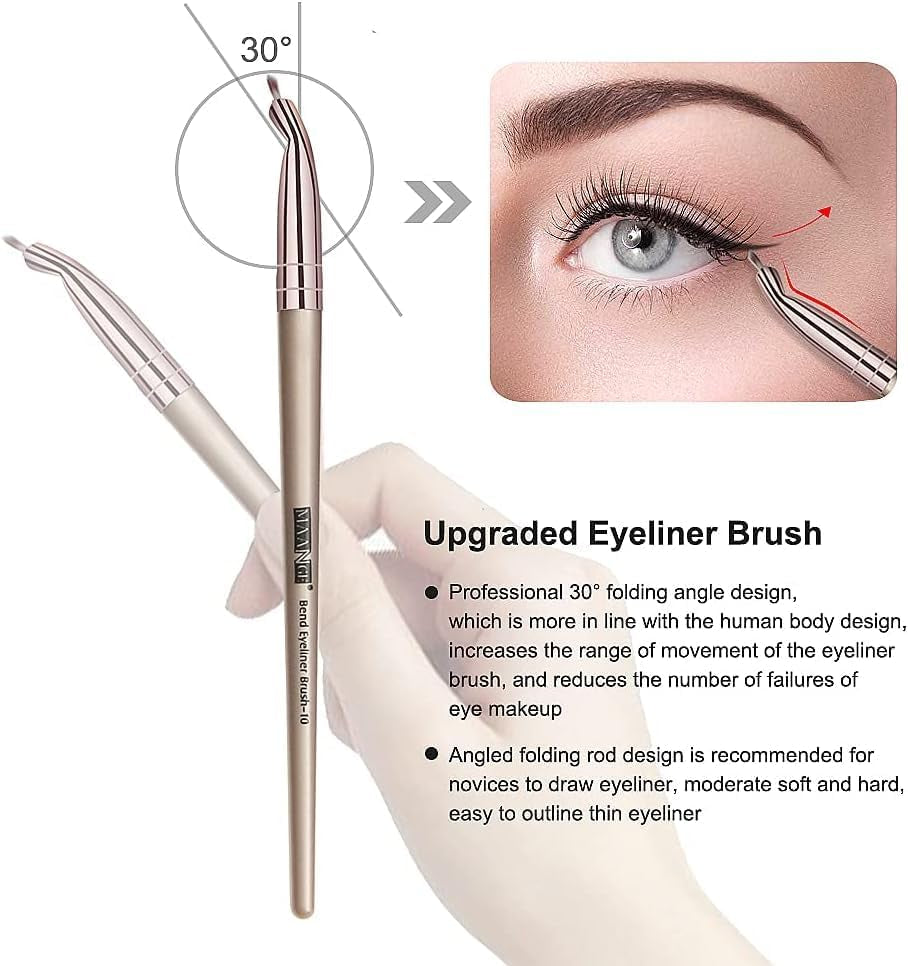 Makeup Brushes, 18 Pcs Makeup Brush Set Premium Synthetic Make up Brush Set for Contouring Concealer Foundation Powder Eye Shadows Blush Cruelty-Free Makeup Brushes with Champagne Gold Handle