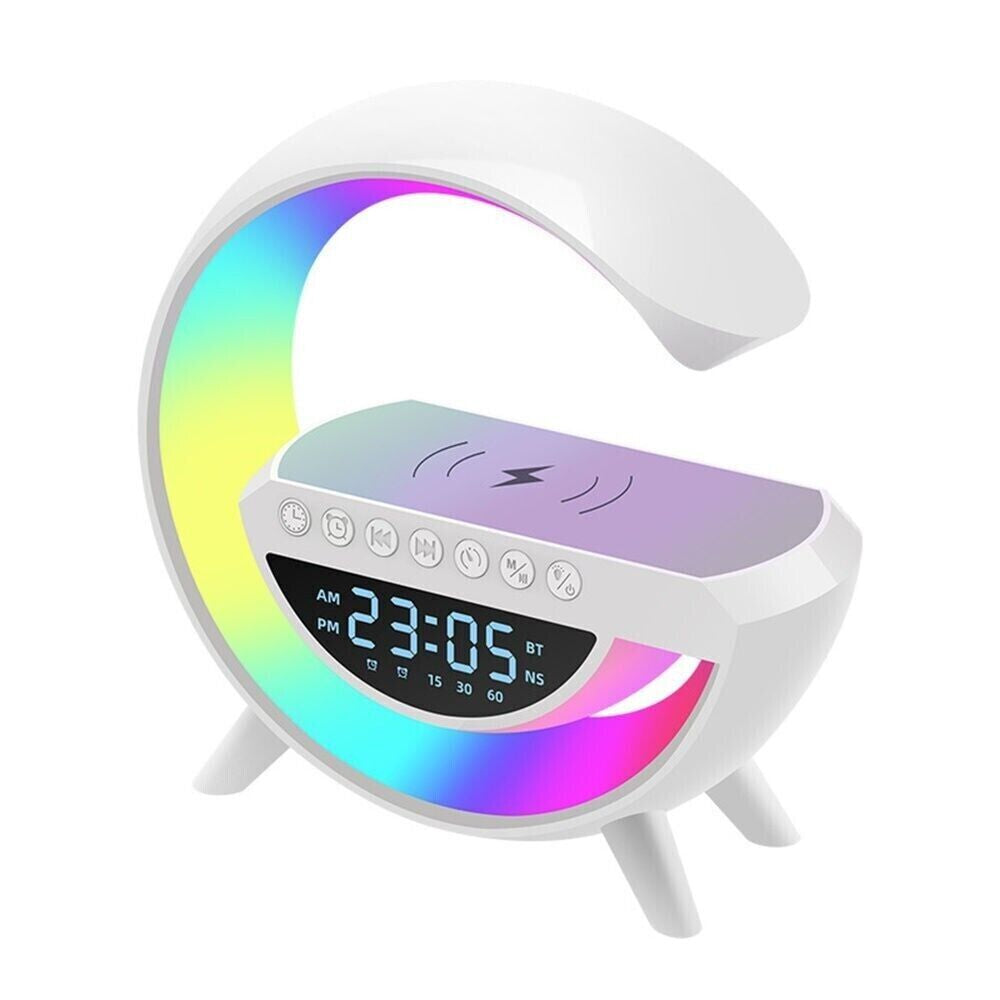 BT Smart G Lamp Wireless Mobile Charging Speaker Alarm Clock Bluetooth & Light