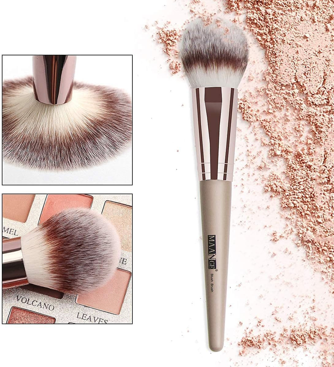 Makeup Brushes, 18 Pcs Makeup Brush Set Premium Synthetic Make up Brush Set for Contouring Concealer Foundation Powder Eye Shadows Blush Cruelty-Free Makeup Brushes with Champagne Gold Handle