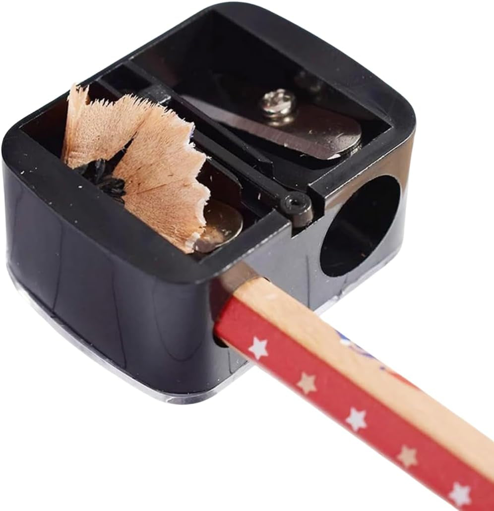 ® Pencil Sharpener - Travel Cosmetics Pencil Sharpener with Cover | Portable Makeup Sharpener | Dual-Pencil Sharpener for Lip Liner, Eyebrow, and Eyeliner Pencils