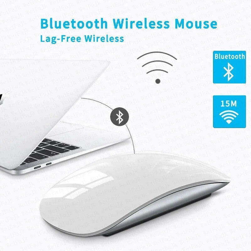 Wireless Magic Mouse with Bluetooth 5.0 Multi-Touch for Mac & Ipad