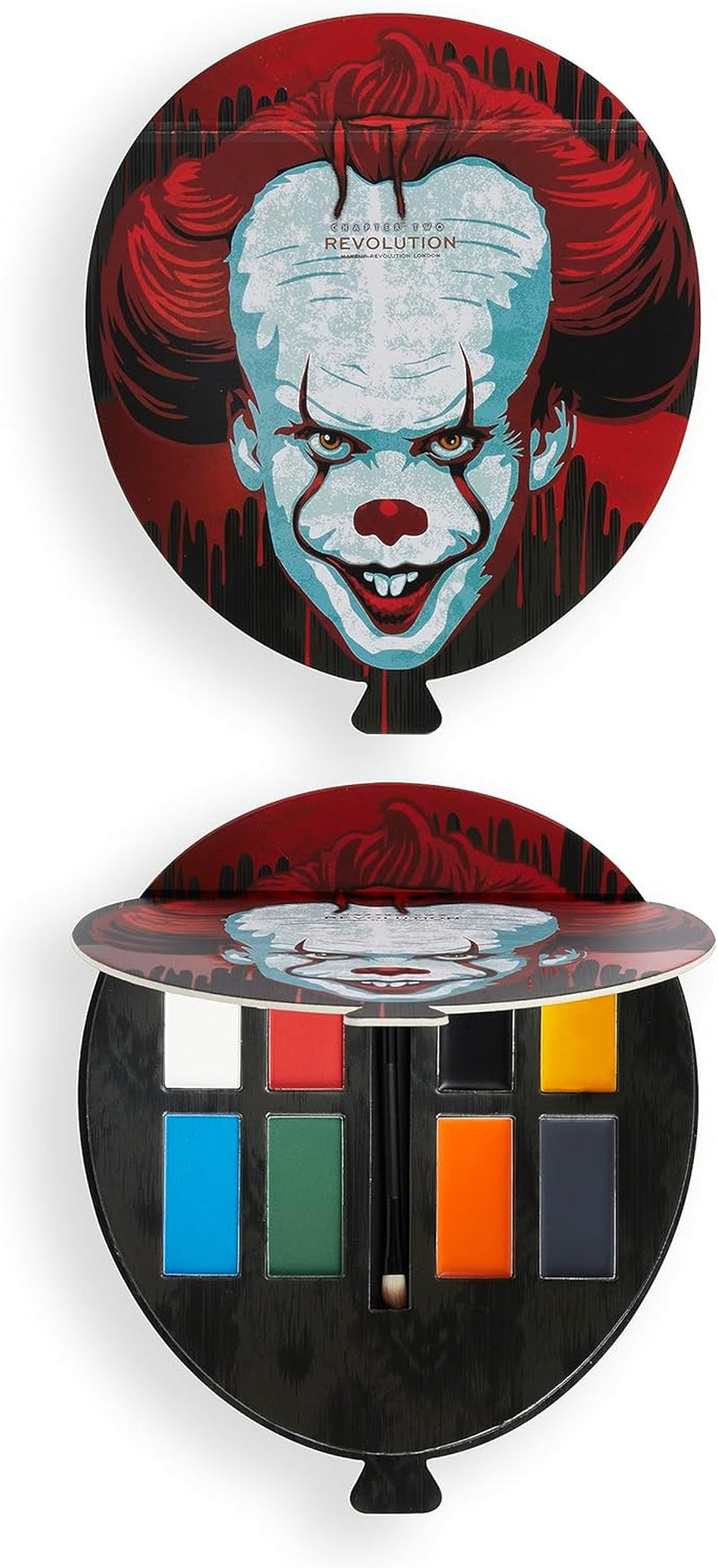 X IT Clown Artist Paint Set, 8 Pigmented Eye and Face Paints with Brush