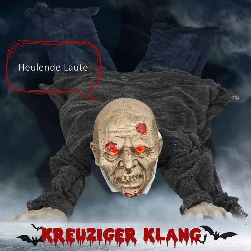 Zombie with Red Luminous Eyes
