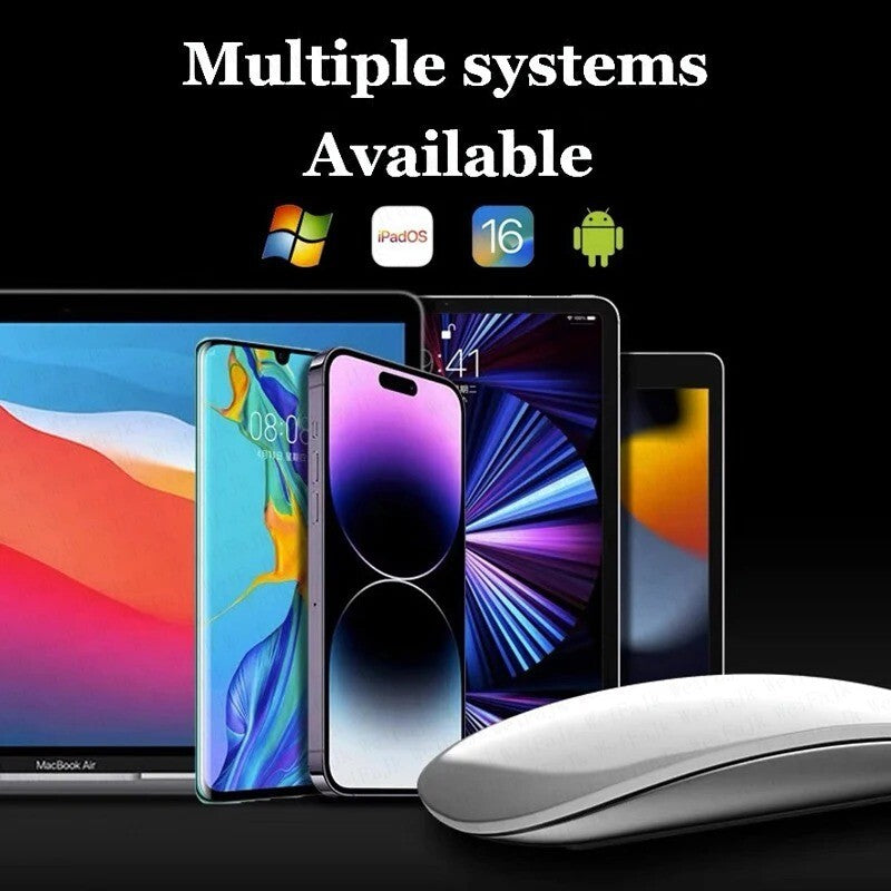 Wireless Magic Mouse with Bluetooth 5.0 Multi-Touch for Mac & Ipad