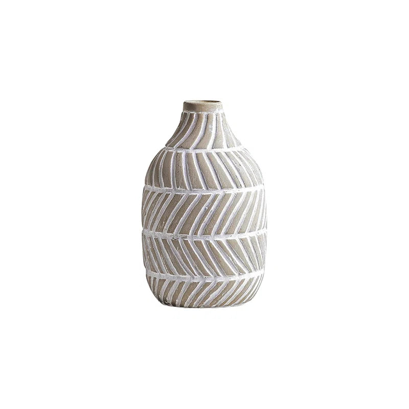 Deray Modern Distressed Ceramic Vase for Home Decor