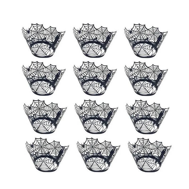 Halloween Decoration for Home Spider Web Lace Tablecloth Skull Door Fireplace Curtain Horror House Party Decoration New Year2022