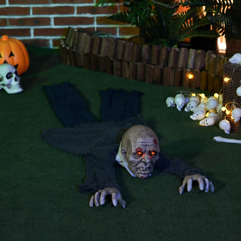 Zombie with Red Luminous Eyes