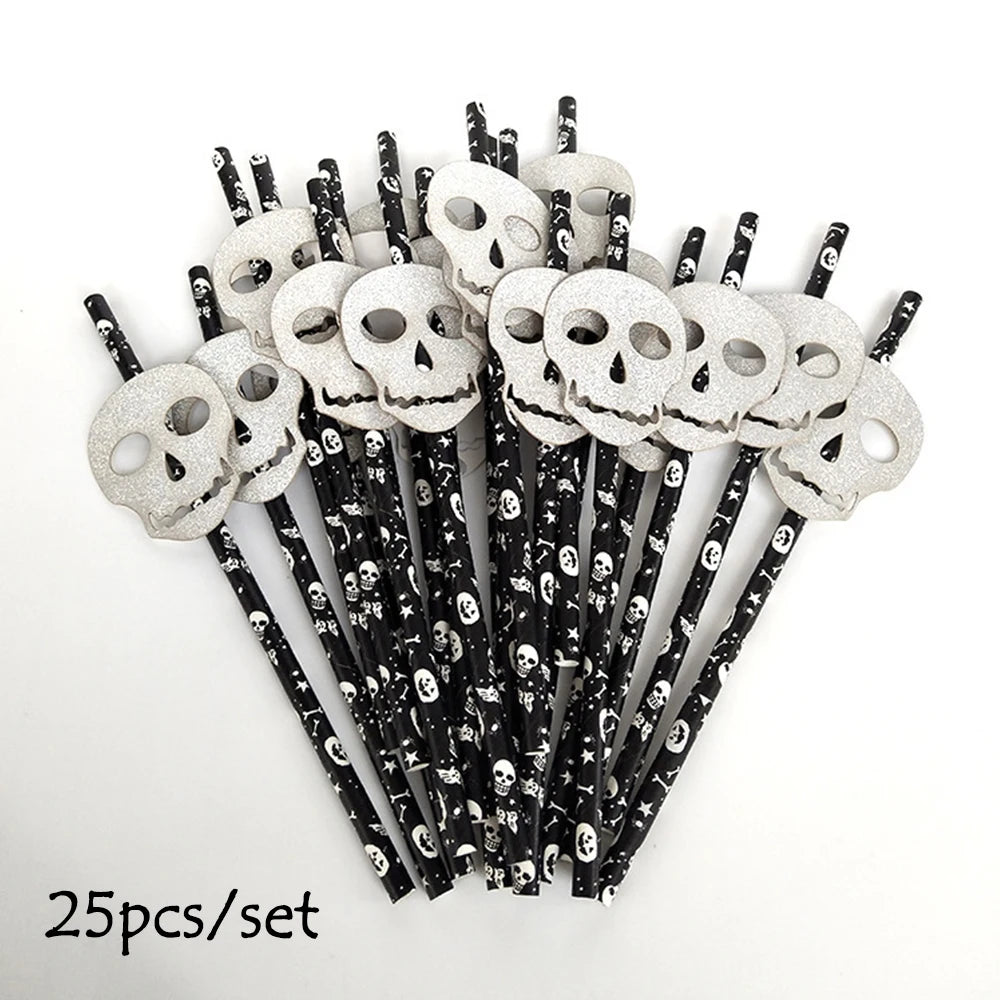 Halloween Decoration for Home Spider Web Lace Tablecloth Skull Door Fireplace Curtain Horror House Party Decoration New Year2022