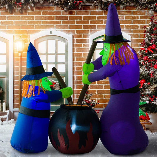 Witches around Cauldron Inflatable
